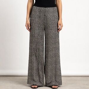 Robert‎ Rodriguez Black/Cream 100% Silk Size 2